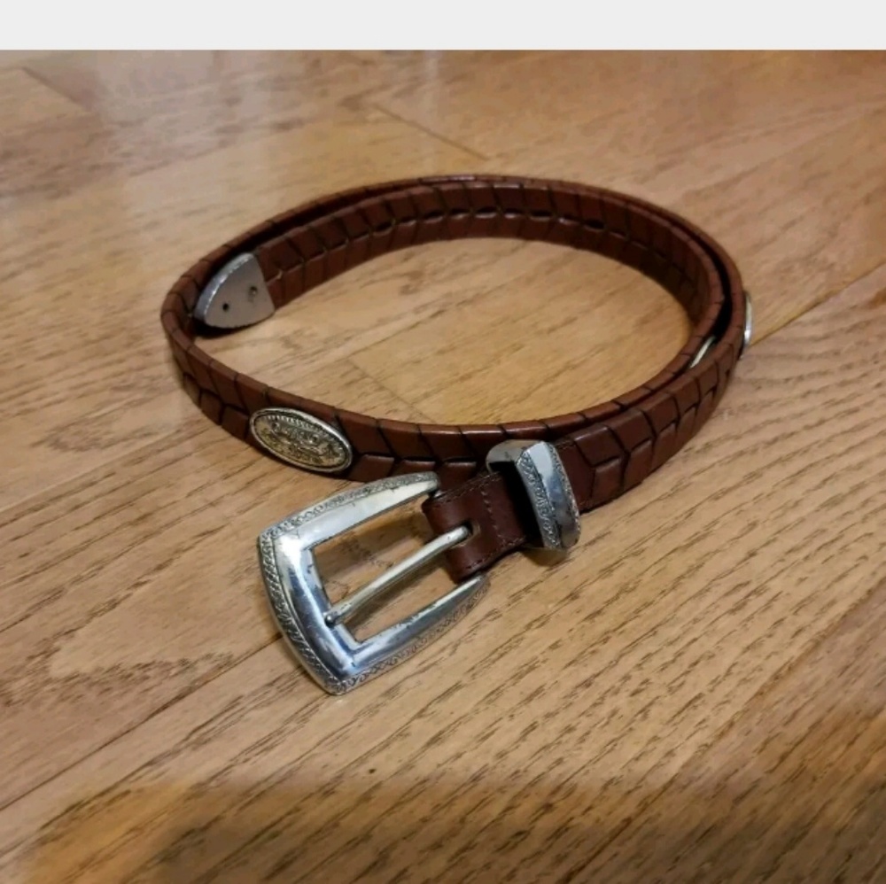 Brighton Womens Brown Belt Size Medium